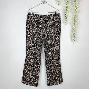 FREE PEOPLE brocade straight leg pants gold metallic whimsigoth regency 2859
